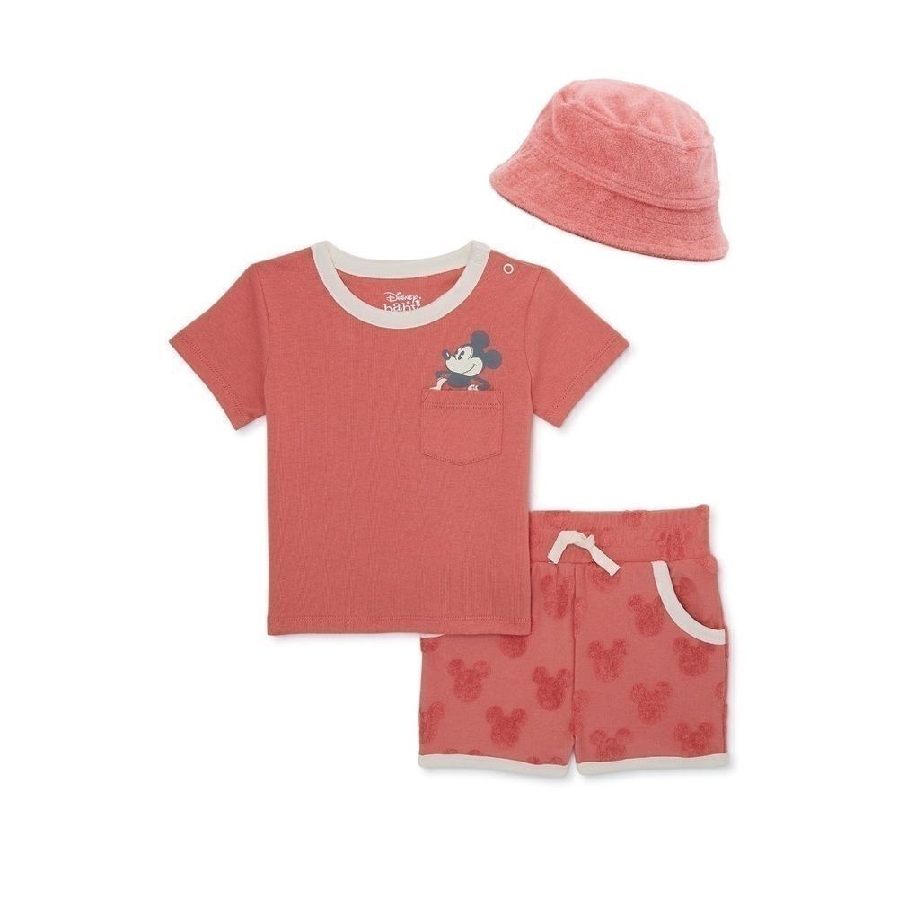 Mickey Mouse Baby Boys Terry Outfit Set, 3-Piece, Size 0-3 month